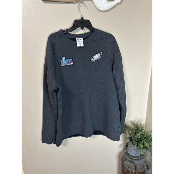 Nike Philadelphia Eagles A2 Super Bowl LVII 57 Opening Night Mens Sz L Creeneck - Picture 1 of 9